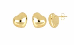 Bubble Heart Stud Earrings