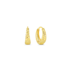 Textured Huggie Earrings