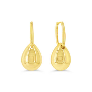 Dangling Drop Huggie Earrings