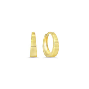 Polished Tapered Huggie Earrings, Large