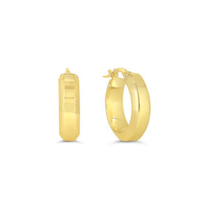 Squared Tube Hoop Earrings, Small