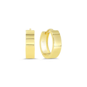 Wide Huggie Earrings, Large