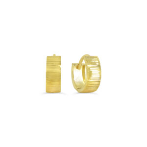 Ribbed Huggie Earrings