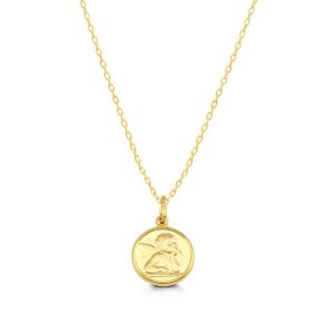 Guardian Angel Pendant, Cable Chain