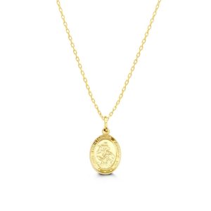 St. Christopher Pendant, Cable Chain