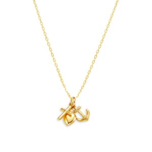 Faith, Hope and Charity Charm, Cable Chain