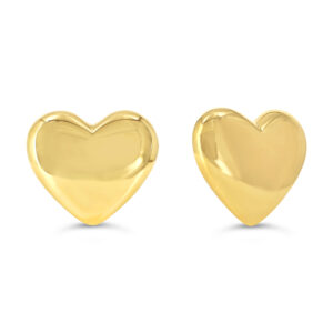 Bubble Heart Stud Earrings, Large