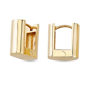 Rectangle Huggies Earrings