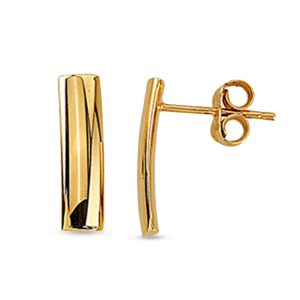 Vertical Bar Stud Earrings, Small