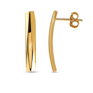 Vertical Bar Stud Earrings, Medium