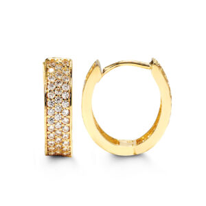Oval Huggie Earrings