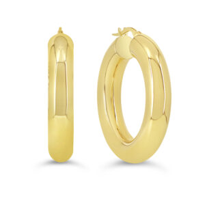 Chunky Hoop Earrings, 6MM