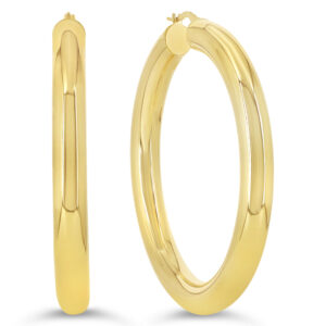 Chunky Hoop Earrings, 6MM