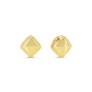 Chunky Square Huggie Earrings