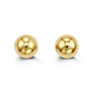 Ball Stud Earrings -8MM