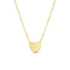 Reversible Flat Heart Necklace