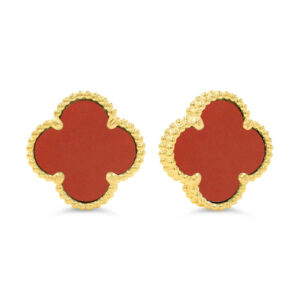 Red Clover Earrings, Small