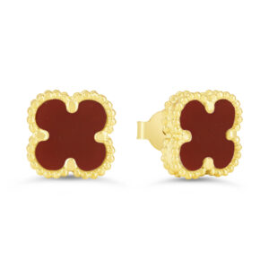 Red Clover Earrings, Mini