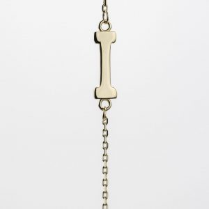 Sideways Initial Necklace , I