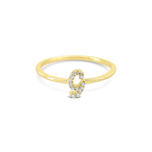 Lab Diamond Initial Ring, G