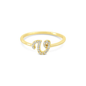Lab Diamond Initial Ring, V