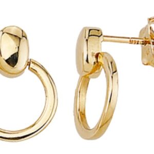 Interlocking Drop Stud Earrings