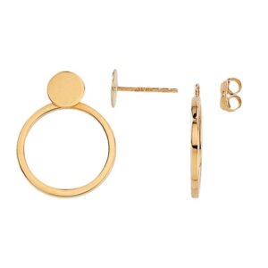 Double Circle Stud Earrings