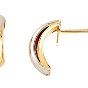 Three Intertwined Bands Stud Earrings