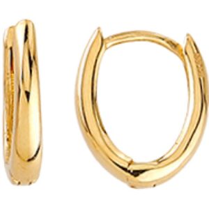 Small Oval Huggie Earrings